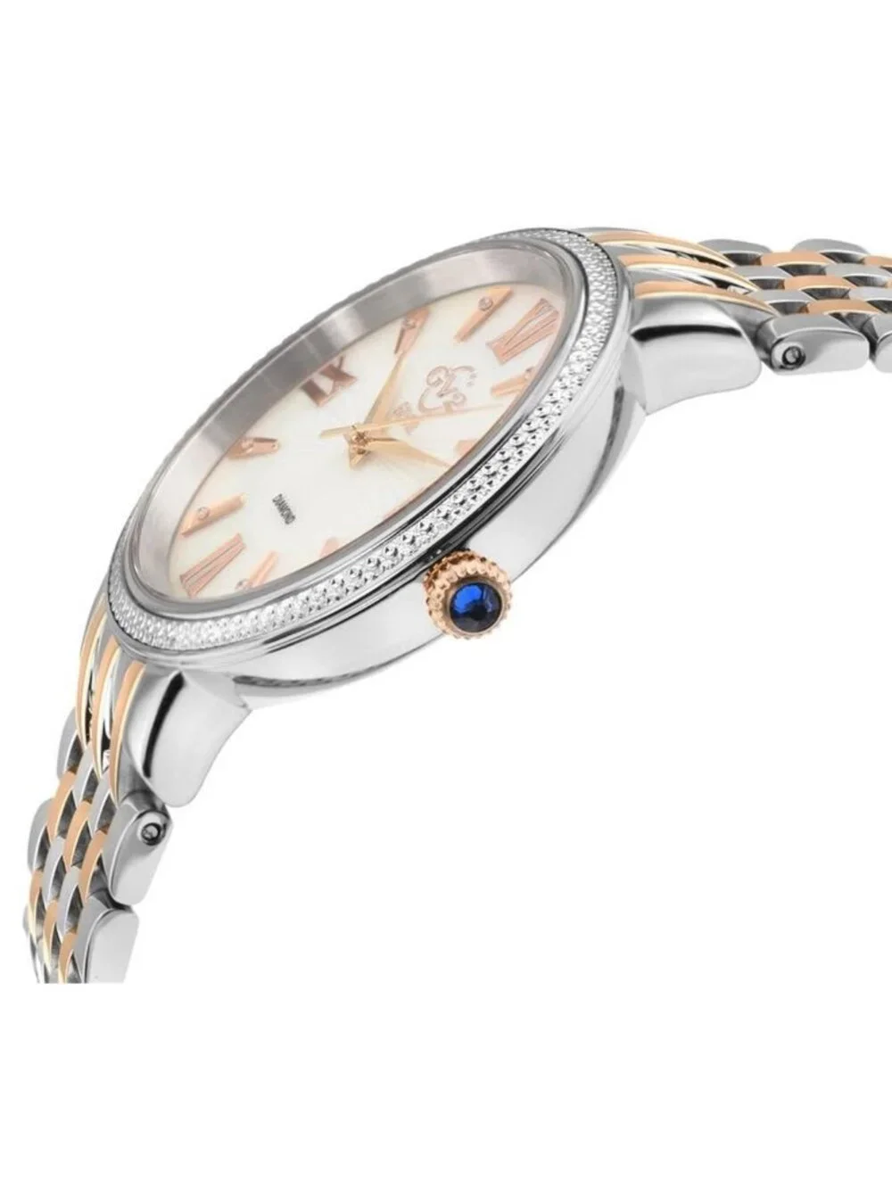 NWT Gv2 By Gevril Genoa Diamond Mother of Pearl Dial Ladies Watch